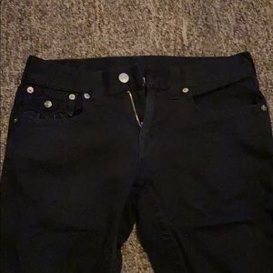 All black True Religion Jeans